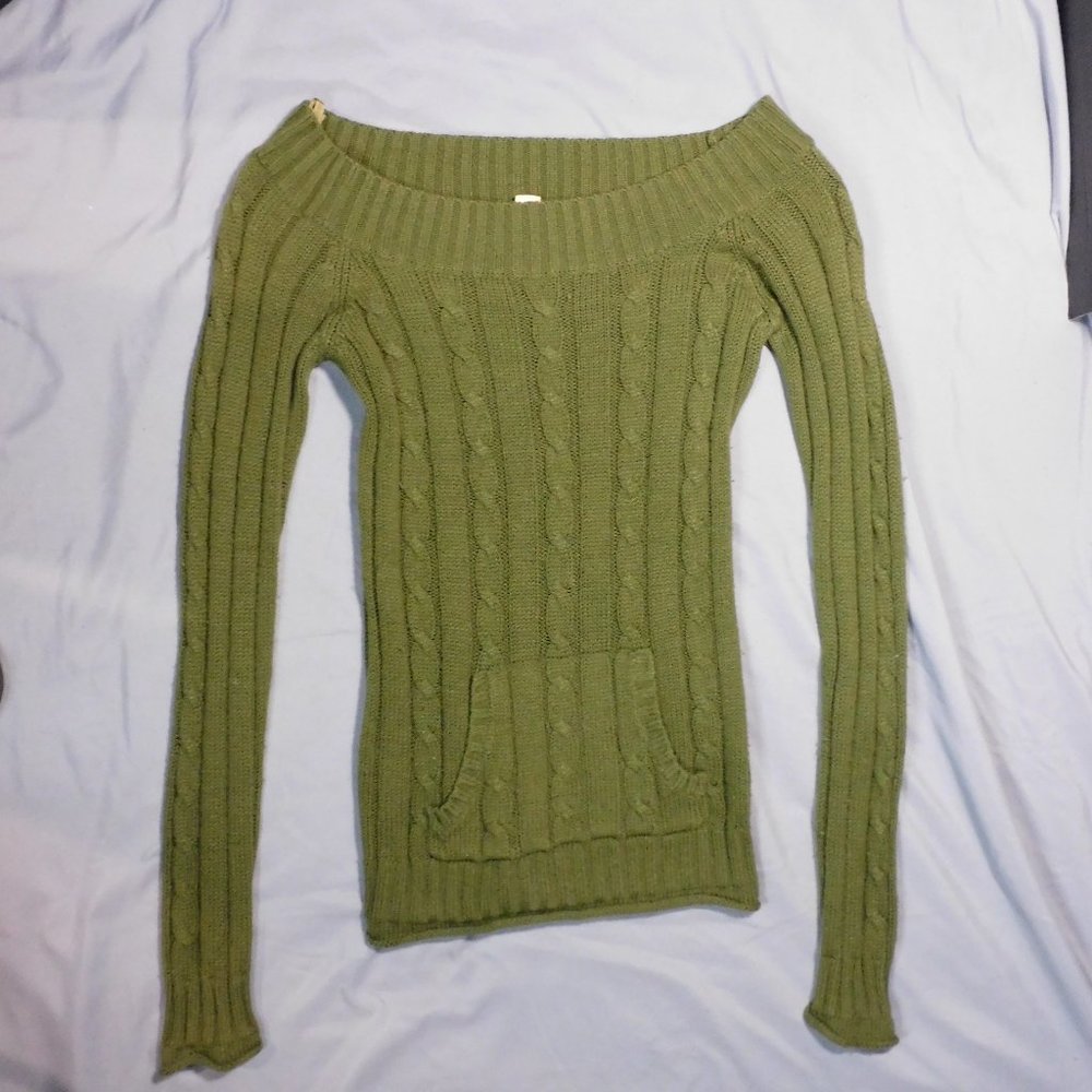 Refuge Green Sweater